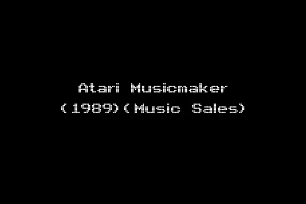 Atari Musicmaker (1989)(Music Sales)