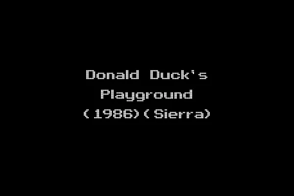 Donald Duck's Playground (1986)(Sierra)
