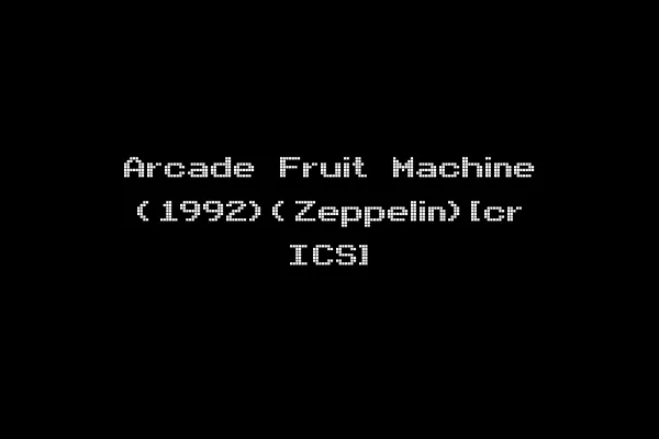 Arcade Fruit Machine (1992)(Zeppelin)[cr ICS]