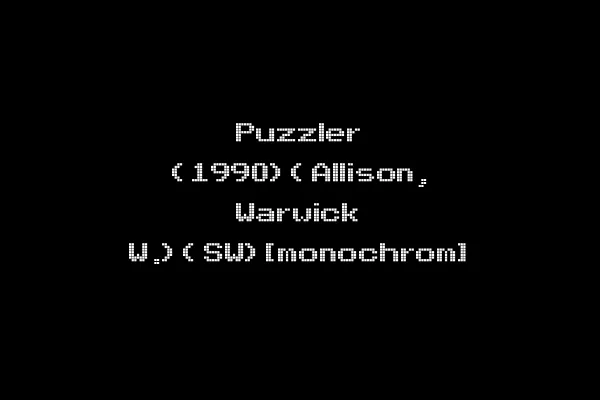 Puzzler (1990)(Allison, Warwick W.)(SW)[monochrom]