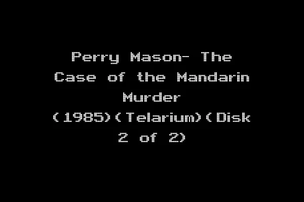 Perry Mason- The Case of the Mandarin Murder (1985)(Telarium)(Disk 2 of 2)
