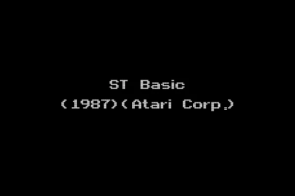 ST Basic (1987)(Atari Corp.)