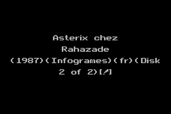 Asterix chez Rahazade (1987)(Infogrames)(fr)(Disk 2 of 2)[!]
