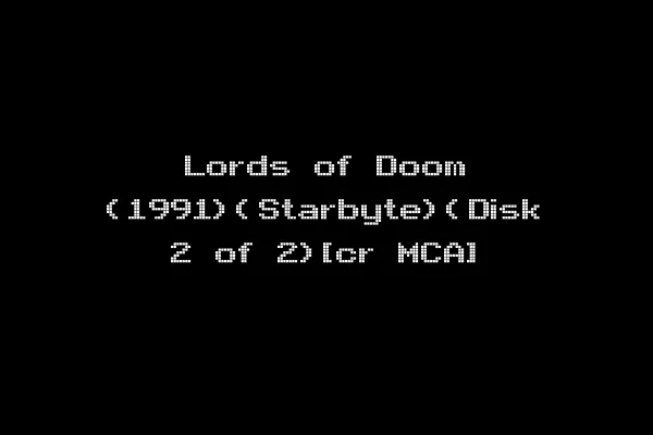 Lords of Doom (1991)(Starbyte)(Disk 2 of 2)[cr MCA]