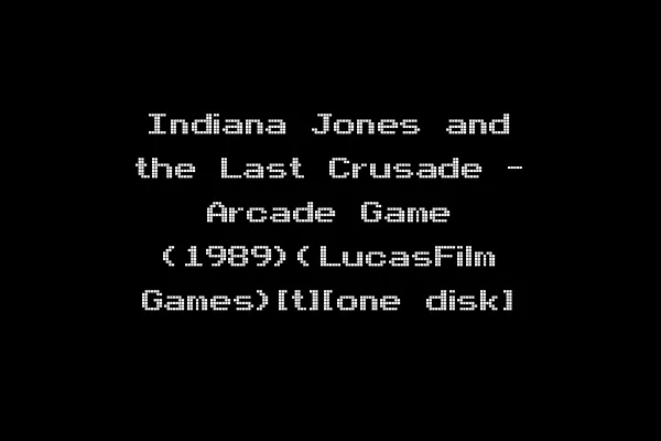 Indiana Jones and the Last Crusade - Arcade Game (1989)(LucasFilm Games)[t][one disk]
