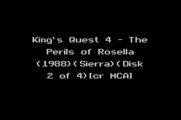 King's Quest 4 - The Perils of Rosella (1988)(Sierra)(Disk 2 of 4)[cr MCA]