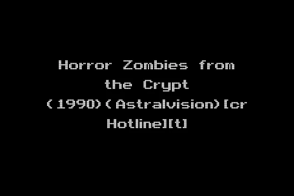 Horror Zombies from the Crypt (1990)(Astralvision)[cr Hotline][t]