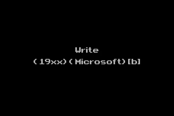 Write (19xx)(Microsoft)[b]