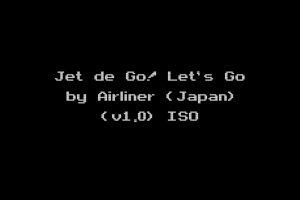 Jet de Go! Let's Go by Airliner (Japan) (v1.0) ISO