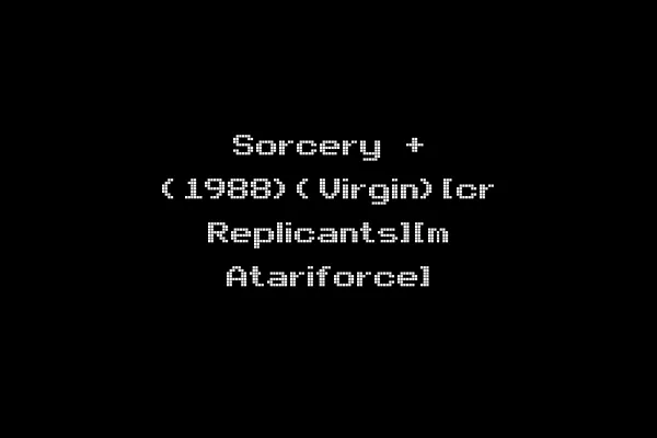 Sorcery + (1988)(Virgin)[cr Replicants][m Atariforce]