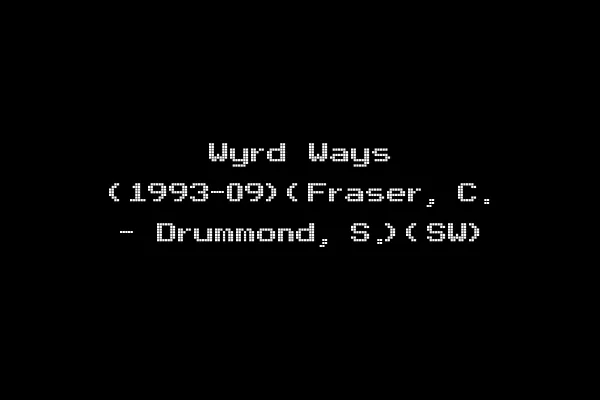 Wyrd Ways (1993-09)(Fraser, C. - Drummond, S.)(SW)