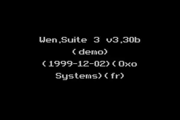 Wen.Suite 3 v3.30b (demo) (1999-12-02)(Oxo Systems)(fr)
