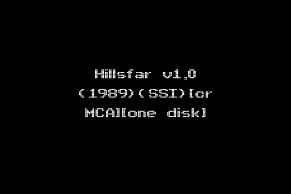 Hillsfar v1.0 (1989)(SSI)[cr MCA][one disk]
