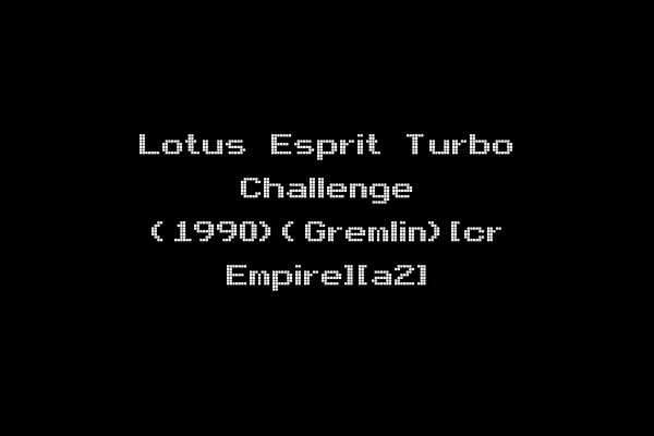 Lotus Esprit Turbo Challenge (1990)(Gremlin)[cr Empire][a2]