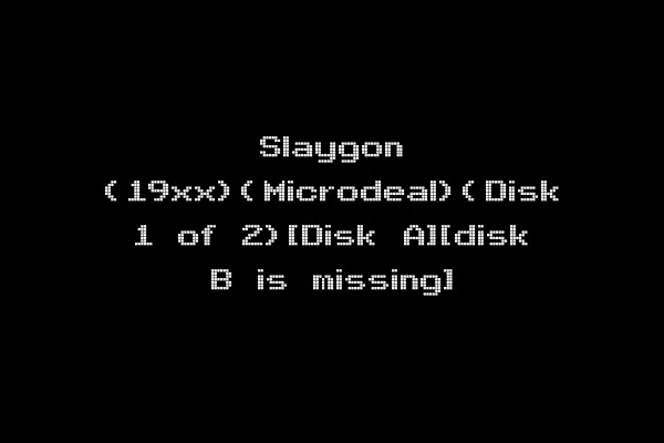 Slaygon (19xx)(Microdeal)(Disk 1 of 2)[Disk A][disk B is missing]
