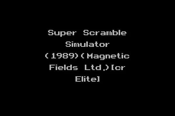 Super Scramble Simulator (1989)(Magnetic Fields Ltd.)[cr Elite]