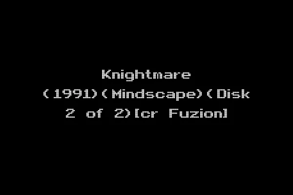 Knightmare (1991)(Mindscape)(Disk 2 of 2)[cr Fuzion]