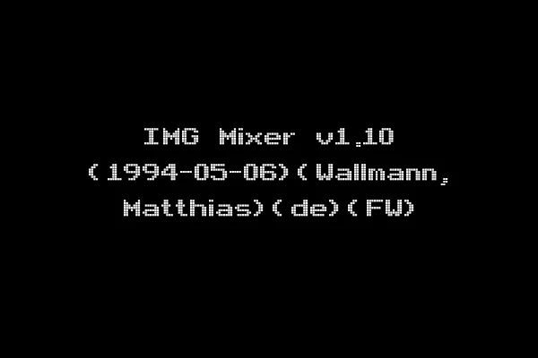 IMG Mixer v1.10 (1994-05-06)(Wallmann, Matthias)(de)(FW)