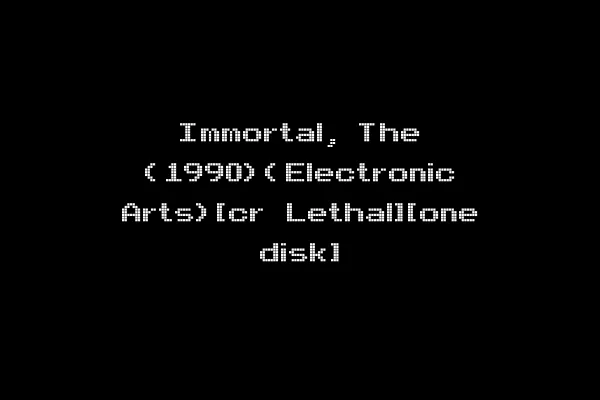 Immortal, The (1990)(Electronic Arts)[cr Lethal][one disk]