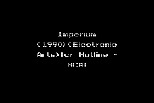 Imperium (1990)(Electronic Arts)[cr Hotline - MCA]