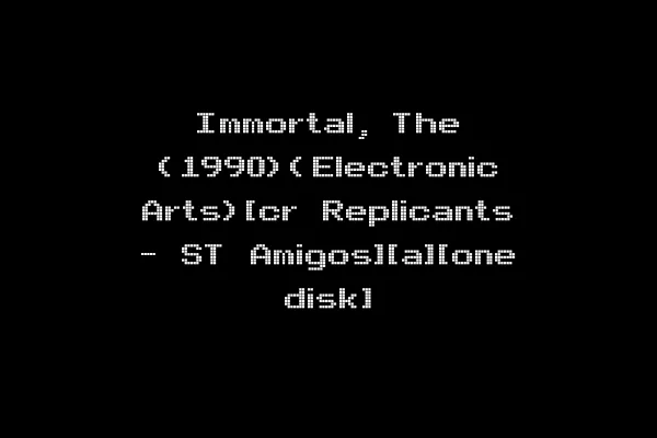 Immortal, The (1990)(Electronic Arts)[cr Replicants - ST Amigos][a][one disk]