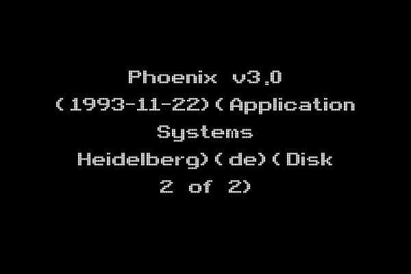 Phoenix v3.0 (1993-11-22)(Application Systems Heidelberg)(de)(Disk 2 of 2)