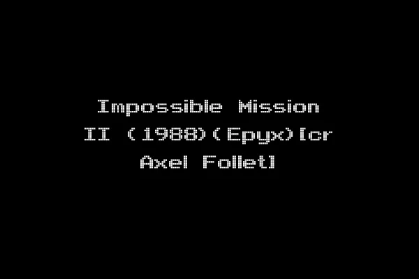 Impossible Mission II (1988)(Epyx)[cr Axel Follet]