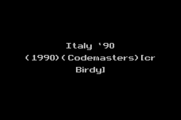 Italy '90 (1990)(Codemasters)[cr Birdy]