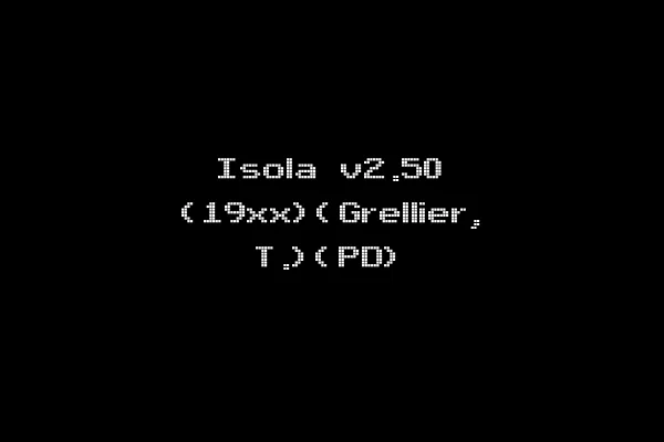 Isola v2.50 (19xx)(Grellier, T.)(PD)