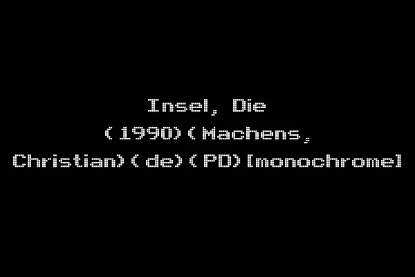 Insel, Die (1990)(Machens, Christian)(de)(PD)[monochrome]