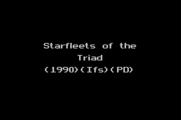 Starfleets of the Triad (1990)(Ifs)(PD)