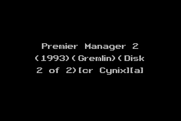 Premier Manager 2 (1993)(Gremlin)(Disk 2 of 2)[cr Cynix][a]