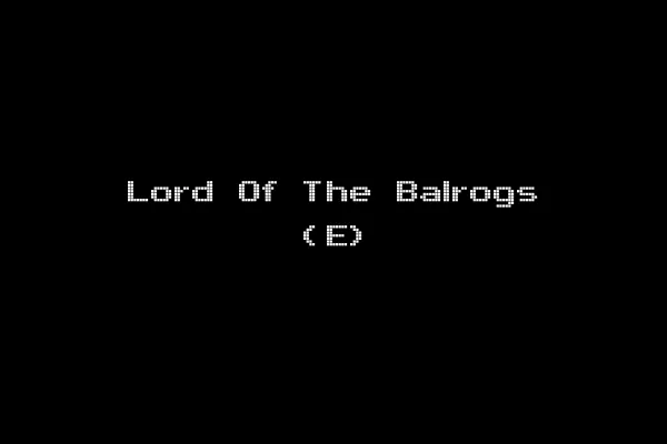 Lord Of The Balrogs (E)