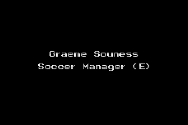 Graeme Souness Soccer Manager (E)