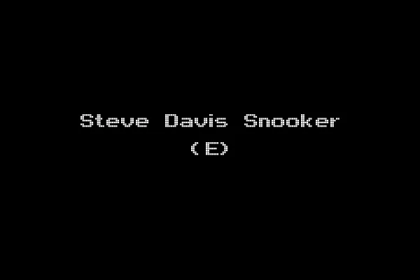 Steve Davis Snooker (E)