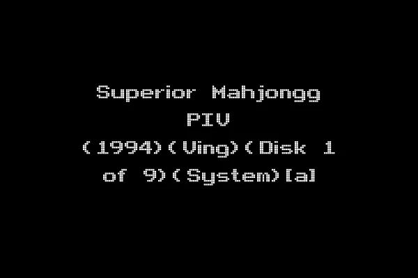 Superior Mahjongg PIV (1994)(Ving)(Disk 1 of 9)(System)[a]