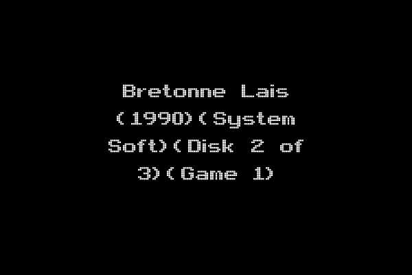 Bretonne Lais (1990)(System Soft)(Disk 2 of 3)(Game 1)