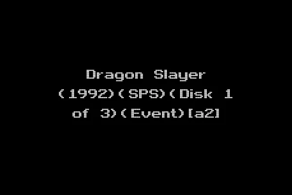 Dragon Slayer (1992)(SPS)(Disk 1 of 3)(Event)[a2]