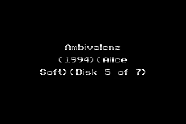 Ambivalenz (1994)(Alice Soft)(Disk 5 of 7)