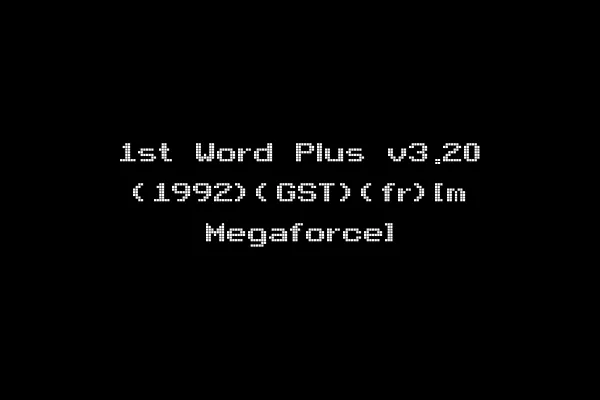 1st Word Plus v3.20 (1992)(GST)(fr)[m Megaforce]
