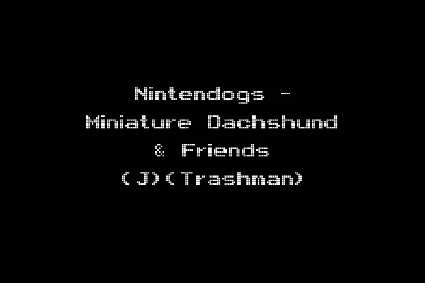 Nintendogs - Miniature Dachshund & Friends (J)(Trashman)