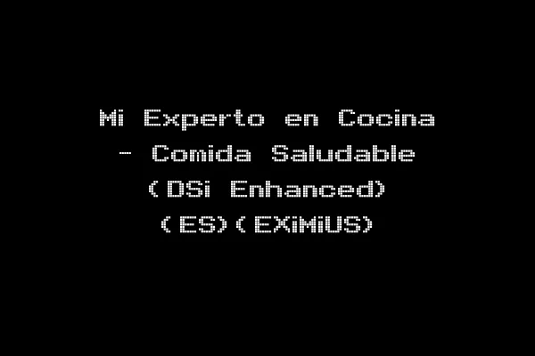Mi Experto en Cocina - Comida Saludable (DSi Enhanced) (ES)(EXiMiUS)