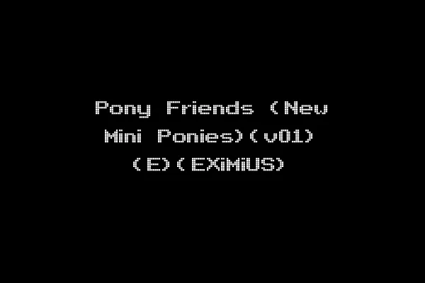 Pony Friends (New Mini Ponies)(v01) (E)(EXiMiUS)