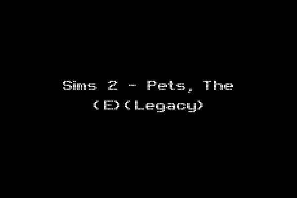 Sims 2 - Pets, The (E)(Legacy)