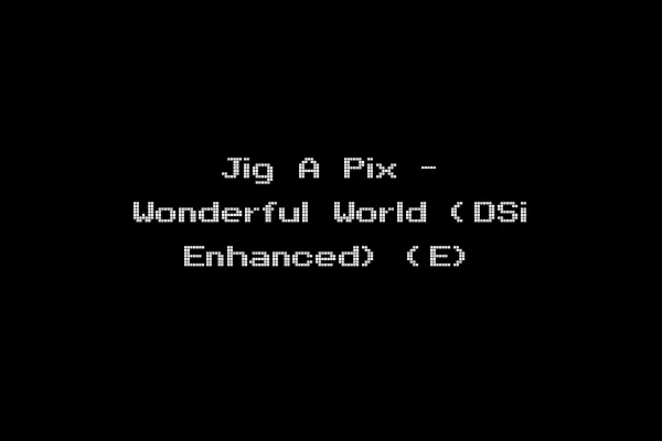 Jig A Pix - Wonderful World (DSi Enhanced) (E)