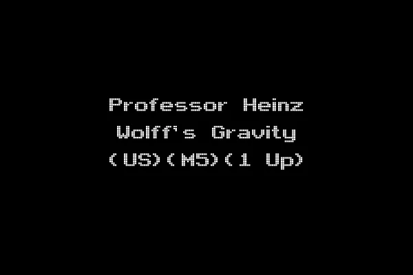 Professor Heinz Wolff's Gravity (US)(M5)(1 Up)