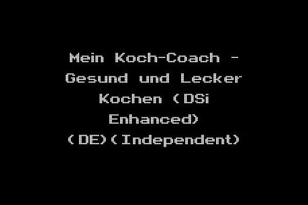 Mein Koch-Coach - Gesund und Lecker Kochen (DSi Enhanced) (DE)(Independent)