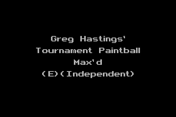 Greg Hastings' Tournament Paintball Max'd (E)(Independent)
