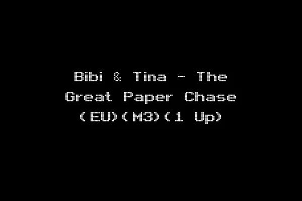 Bibi & Tina - The Great Paper Chase (EU)(M3)(1 Up)