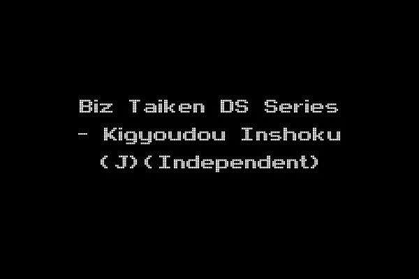 Biz Taiken DS Series - Kigyoudou Inshoku (J)(Independent)